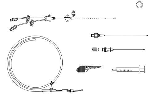 Набір артеріального катетера 20 Ga х 8 см